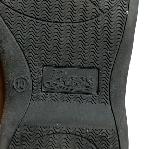 Bass Men's 2 Tone Brown Lace Up Leather Loafer Boat Shoes Size 10 - Picture 6 of 9